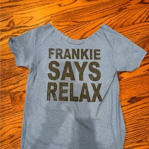 Frankie Says Relax Graphic Tee - Light Blue